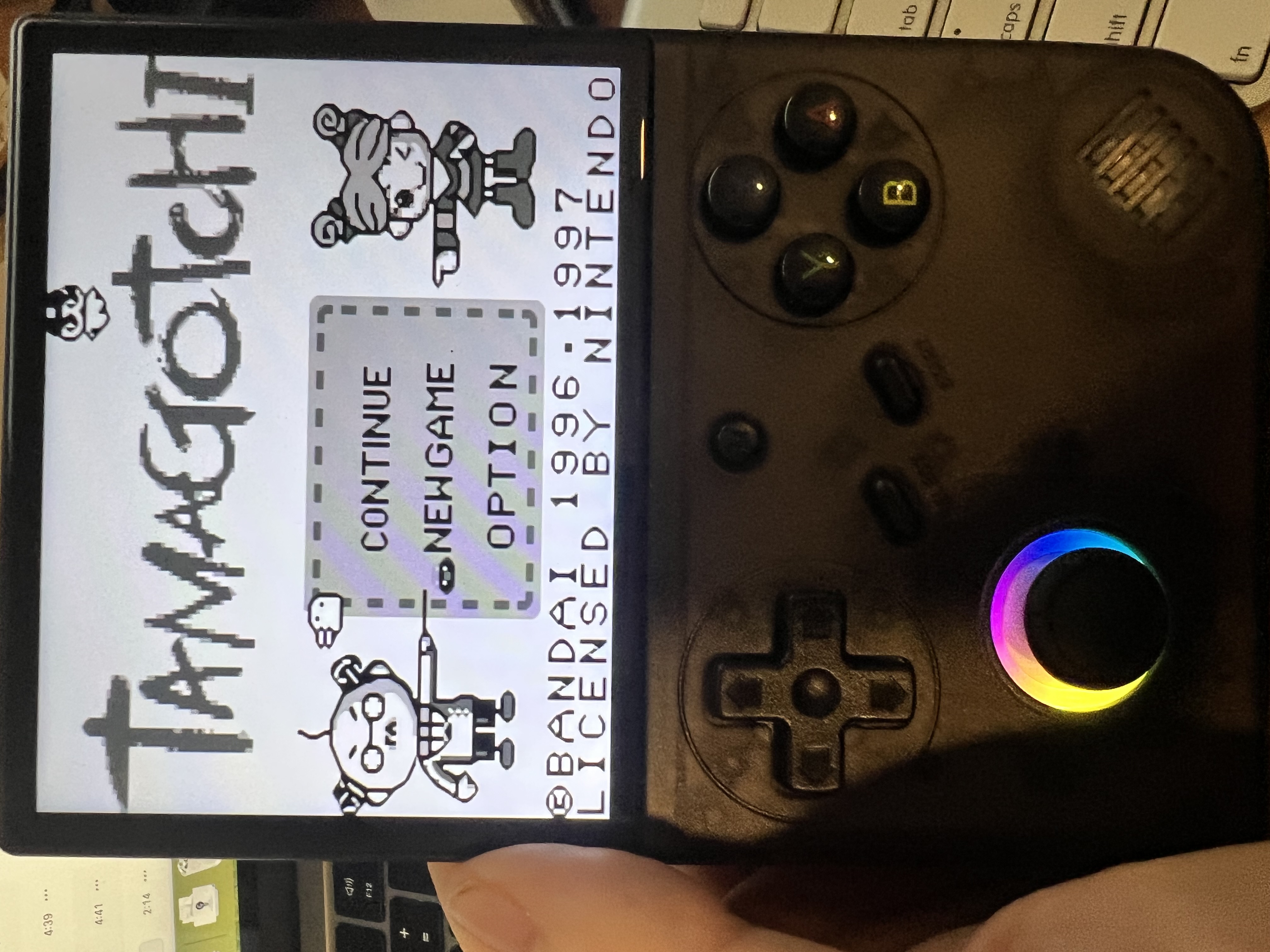 Running GB-Tamagotchi ROM on test rig