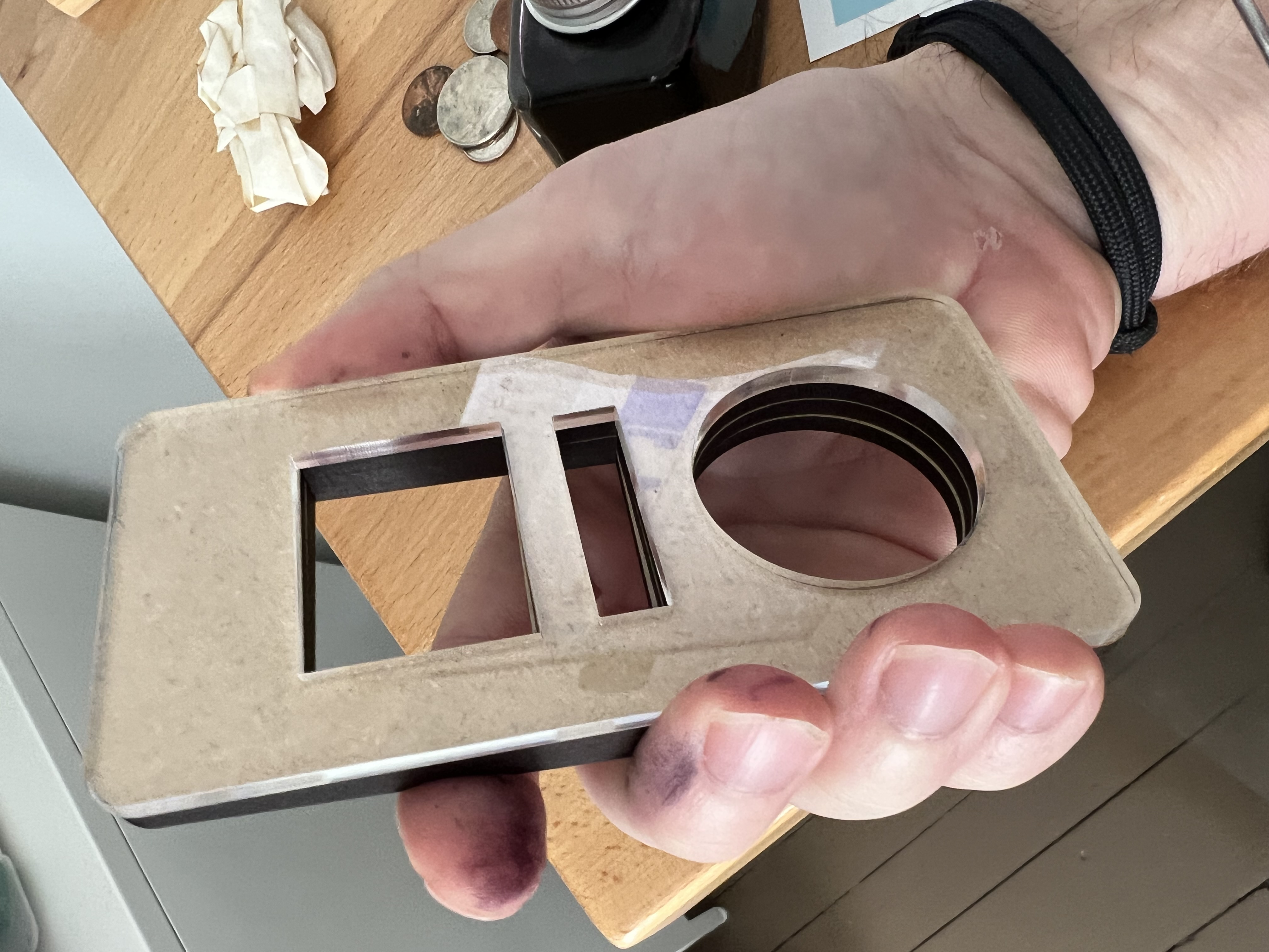 Stacked acrylic sandwich